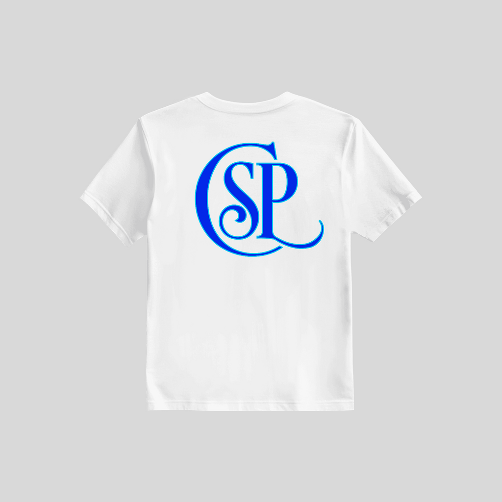 CSP White and Blue Logo Tee
