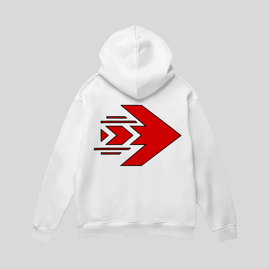 CSP White with Red Hoodie