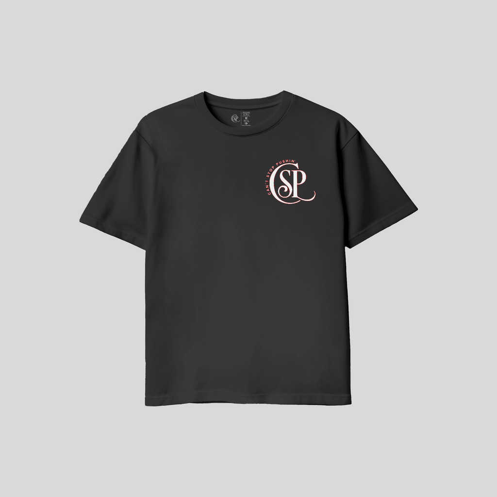 CSP Black and (Red White Logo) Tee