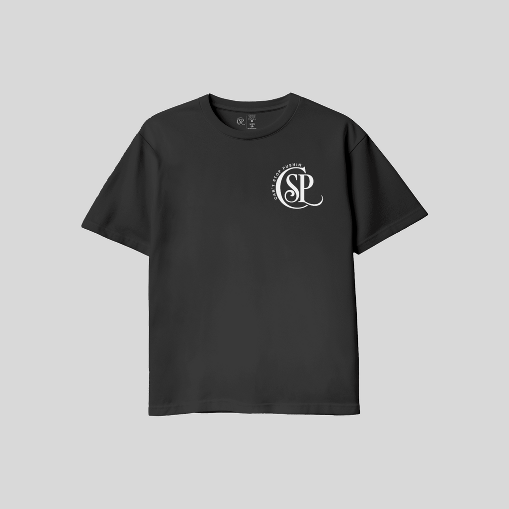 CSP Black and white logo Tee